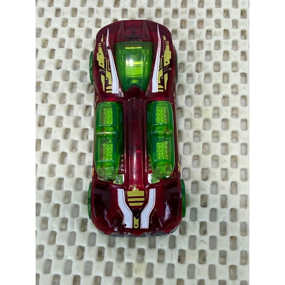 Hot Wheels‎ What-4-2 Translucent Maroon Green 2004 Mattel Diecast Car 1:64 EUC